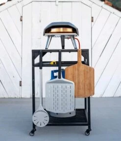 Ooni - Tafel - Medium - Pizza Tafel - 60x80x 90cm - RVS - Zwart -Meubelwinkel 1035x1200