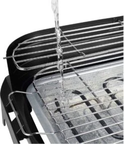 Princess 112250 Elektrische BBQ Met Zijplanken - BBQ - 40x25cm - Met En Zonder Statief Te Gebruiken - Met Zijplankjes - Ook Te Gebruiken Als Tafelgrill - 2200W -Meubelwinkel 1037x1200 2