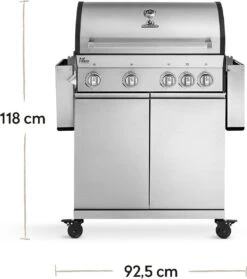 Burnhard Gas BBQ Big FRED Deluxe - 4 Branders - Incl. Keramische Infraroodbrander & Afdekhoes - Deluxe -Meubelwinkel 1061x1200 1