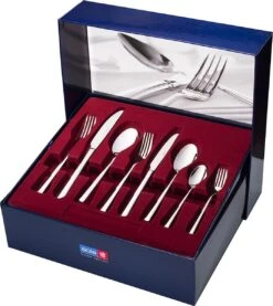 Sola Bestekset Luxor - Modern - 9 Persoons - 90 Delig - Zilverwit Edelstaal 18/10 - RVS - Zilver 8 Sola Bestekset Luxor - Modern - 9 Persoons - 90 Delig - Zilverwit Edelstaal 18/10 - RVS - Zilver -Meubelwinkel 1070x1200