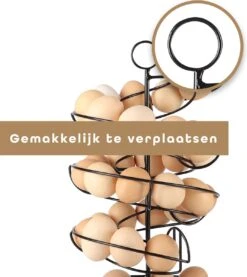 Eiermand – Eierrek – Eierhouder – Eieren – Zwart - Pasen - Tot 40 Eieren - BAULK® -Meubelwinkel 1071x1200