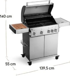 Burnhard Gas BBQ Big FRED Deluxe - 4 Branders - Incl. Keramische Infraroodbrander & Afdekhoes - Deluxe -Meubelwinkel 1113x1200 1