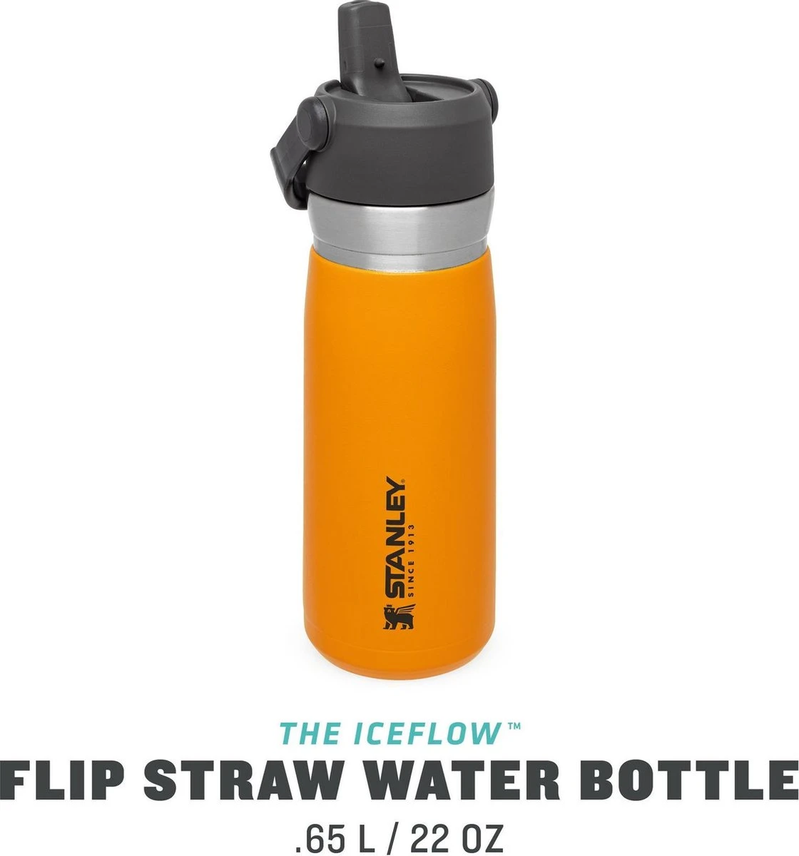 Stanley The IceFlow™ Flip Straw Water Bottle 0,65L - Thermosfles - Saffron 11 Stanley The IceFlow™ Flip Straw Water Bottle 0,65L - Thermosfles - Saffron - Afbeelding 9