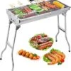 Uten - Houtskoolbarbecue - Opvouwbare Barbecue - Houtskoolbarbecues - Draagbare Camping Barbecue - 430 Roestvrij Staal Grill BBQ - 5-10 Persoon Tuin Buitenfeest - Zilver 1 Uten - Houtskoolbarbecue - Opvouwbare Barbecue - Houtskoolbarbecues - Draagbare Camping Barbecue - 430 Roestvrij Staal Grill BBQ - 5-10 Persoon Tuin Buitenfeest - Zilver -Meubelwinkel 1133x1200