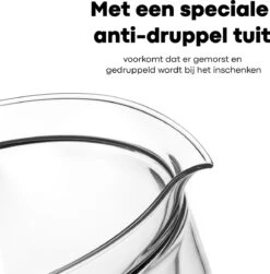 Vatten® Premium Glazen Theepot - 700ml - Dubbelwandig - Anti-drup - Transparant -Meubelwinkel 1181x1200