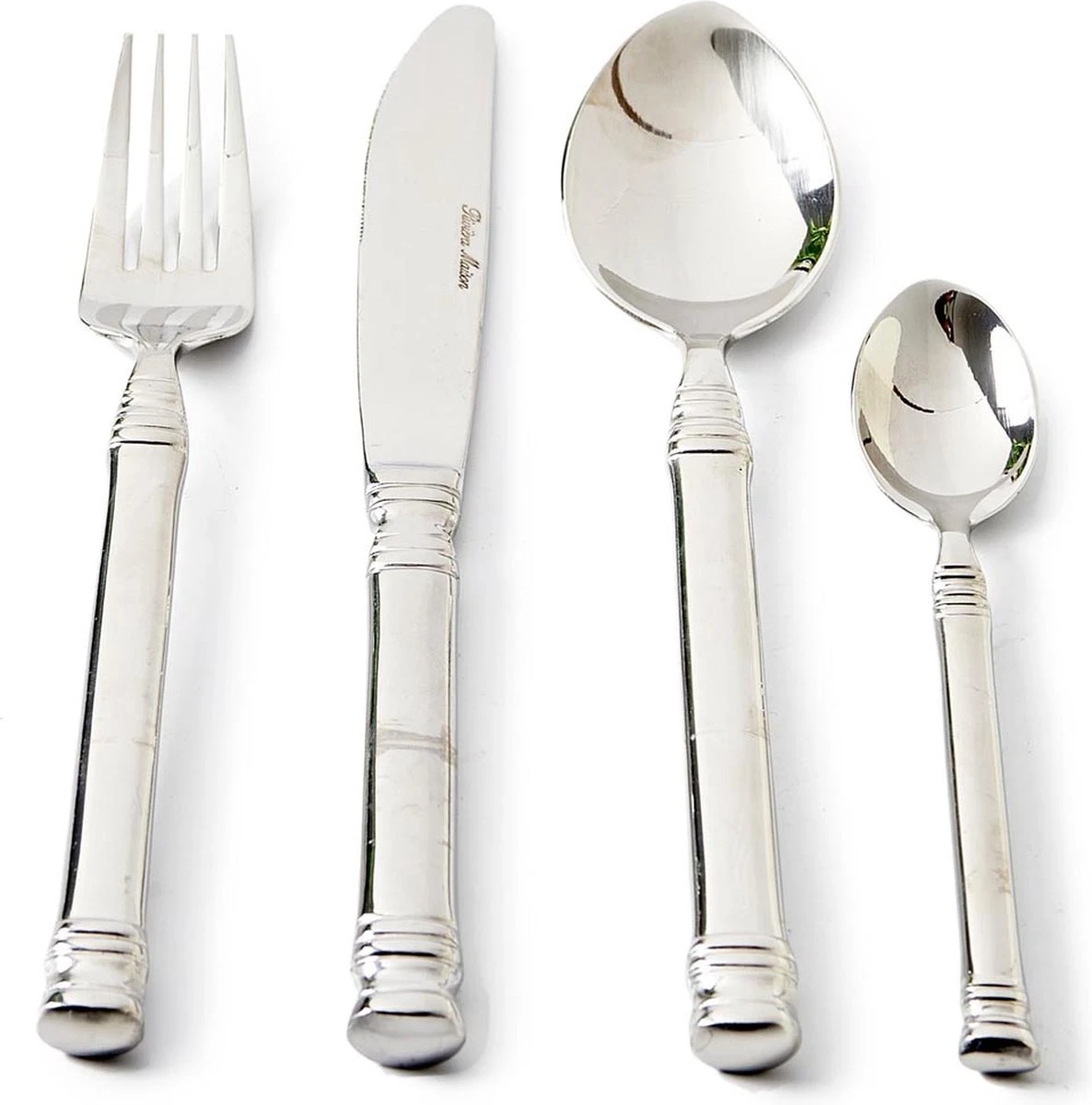 Riviera Maison Bestekset Zilver - Bon Appétit Cutlery - Set Van 4 Stuks 3 Riviera Maison Bestekset Zilver - Bon Appétit Cutlery - Set Van 4 Stuks
