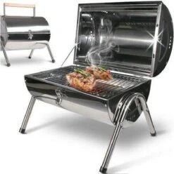 BBQ Collection Houtskoolbarbecue - Cilinder - Chroom -Meubelwinkel 1197x1200 11
