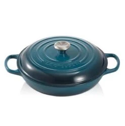 Le Creuset Braadpan Campagnard Signature Deep Teal - ø 30 Cm / 3.5 Liter -Meubelwinkel 1197x1200 2