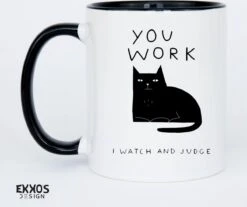 I Work Hard Kat Mok - Katten - Juf Cadeau - Meester Cadeau - Verjaardagscadeau - Cadeau - Verjaardag Cadeau Man - Cadeau Voor Man - Cadeau Voor Vrouw - Mokken - Theeglazen - Koffiekopjes -Meubelwinkel 1200x1004 1