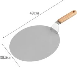 Luxe Pizzaschep Voor Verse Pizza - Extra Groot - RVS 30CM - Grote Pizza Schep Voor Oven Of BBQ Barbecue - Hout Handvat - Pizzaspatel Voor Zelfgemaakte Ovenpizza -Meubelwinkel 1200x1044 2