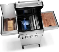Burnhard Gas BBQ FRED JR. Deluxe - 2 Branders - Incl. Keramische Infraroodbrander & Afdekhoes - Deluxe -Meubelwinkel 1200x1057 1
