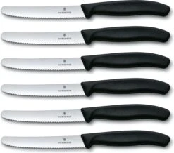Victorinox Tafelmes 6 Stuks Zwart Krom Heft -Meubelwinkel 1200x1060