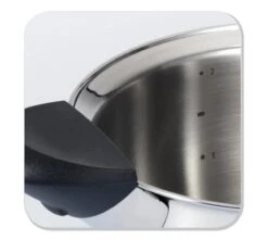 BK Q-linair Classic Pannenset - 5 Delig - RVS - Veilig Afgietsysteem - Inductie -Meubelwinkel 1200x1075