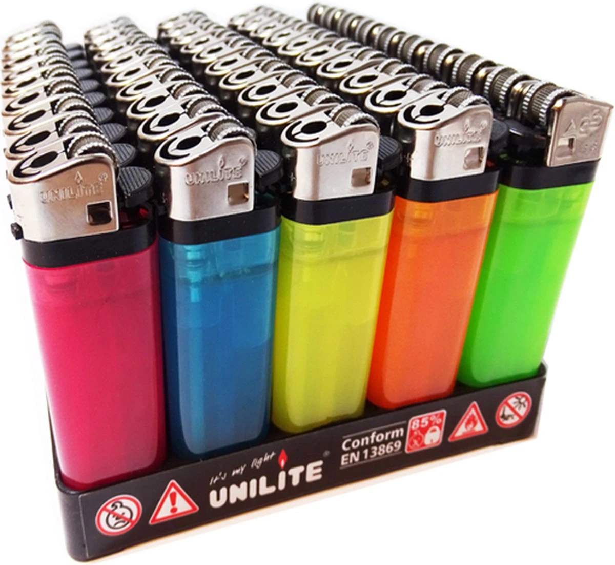 100 X Wegwerp Aanstekers - Unilite Aansteker - Vuursteen Aansteker : 2 X 50 Wegwerp Aansteker / Aanstekers 4 100 X Wegwerp Aanstekers - Unilite Aansteker - Vuursteen Aansteker : 2 X 50 Wegwerp Aansteker / Aanstekers - Afbeelding 2