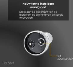 KROMS Peper En Zoutmolen Set - Peper En Zoutmolen Set Elektrisch -2 In 1 - Instelbare Maalgraad - Pepermolen - Zoutmolen - Peper En Zoutmolen Elektrisch 12 KROMS Peper En Zoutmolen Set - Peper En Zoutmolen Set Elektrisch -2 In 1 - Instelbare Maalgraad - Pepermolen - Zoutmolen - Peper En Zoutmolen Elektrisch -Meubelwinkel 1200x1104