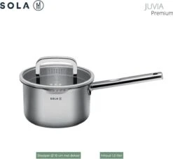 Sola Pannenset Juvia - 4 Delig - Ø 16,16,18,20 Cm - Zilver - RVS - Sandwichbodem -Meubelwinkel 1200x1110 1