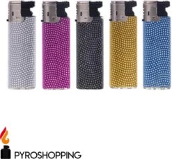 Pyroshopping Diamond Lighters – Set Van 5 Stuks – Navulbare Stormaanstekers - Windproof Gasaanstekers -Meubelwinkel 1200x1114 3