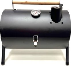Compacte Draagbare Kolen BBQ Van Wolff BBQ - Handig Voor Op De Camping Op Het Strand Of In Een Park - Smoker Barbecue - Draagbare Lichtgewicht Bbq - Met Thermometer En Lucht Doorvoer. Laat Je Vlees Langzaam Garen.