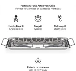 Blumtal BBQ Rek - Robuuste Roestvrijstalen Kippenpoot Rek - Voor 12 Poten - Kippengrillstandaard - Vaatwasmachinebestendig -Meubelwinkel 1200x1125 6