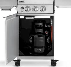 Burnhard Gas BBQ FRED JR. Deluxe - 2 Branders - Incl. Keramische Infraroodbrander & Afdekhoes - Deluxe -Meubelwinkel 1200x1135 2