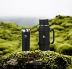 MacGyver RVS Thermoskan 1.5 Ltr – RVS Thermosbeker 0,55 Ltr - Langdurig Warm/koud - Zwart -Meubelwinkel 1200x1145 1