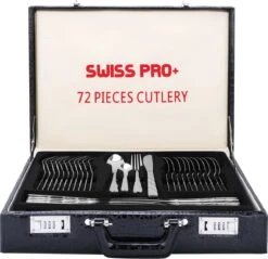 Swiss Pro+ Bestekset In Koffer-72 Delig-12 Persoons-Zwitsers Kwaliteit-Complete Set-100% Roestvrijstaal-Modern 15 Swiss Pro+ Bestekset In Koffer-72 Delig-12 Persoons-Zwitsers Kwaliteit-Complete Set-100% Roestvrijstaal-Modern -Meubelwinkel 1200x1159