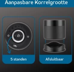 GOV Elektrische Peper- En Zoutmolen Zwart XL Set Oplaadbaar - Pepermolen - Peper En Zoutstel -Meubelwinkel 1200x1162 1