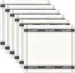 DDDDD Glazendoek / Poleerdoek - White - 6 Stuks -Meubelwinkel 1200x1163