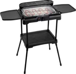 Princess 112250 Elektrische BBQ Met Zijplanken - BBQ - 40x25cm - Met En Zonder Statief Te Gebruiken - Met Zijplankjes - Ook Te Gebruiken Als Tafelgrill - 2200W -Meubelwinkel 1200x1163 4
