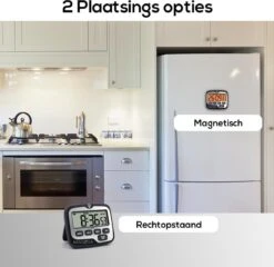 BanGosa® Magnetisch Digitale Kookwekker - Timer - RVS - Keukenwekker Digitaal - Digitale Keuken Timer - Stopwatch Met Magneet 16 BanGosa® Magnetisch Digitale Kookwekker - Timer - RVS - Keukenwekker Digitaal - Digitale Keuken Timer - Stopwatch Met Magneet -Meubelwinkel 1200x1166 3