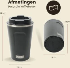 LaCardia Koffiebeker To Go Premium Zwart – Thermosbeker – Theebeker – 380ML – Herbruikbaar 17 LaCardia Koffiebeker To Go Premium Zwart – Thermosbeker – Theebeker – 380ML – Herbruikbaar -Meubelwinkel 1200x1171 3