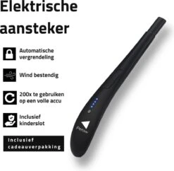Oplaadbare Lange Elektrische Aansteker - Zwart - Duurzame Plasma Aansteker - Inclusief Cadeauverpakking - BBQ - Kaarsen -Meubelwinkel 1200x1175 2