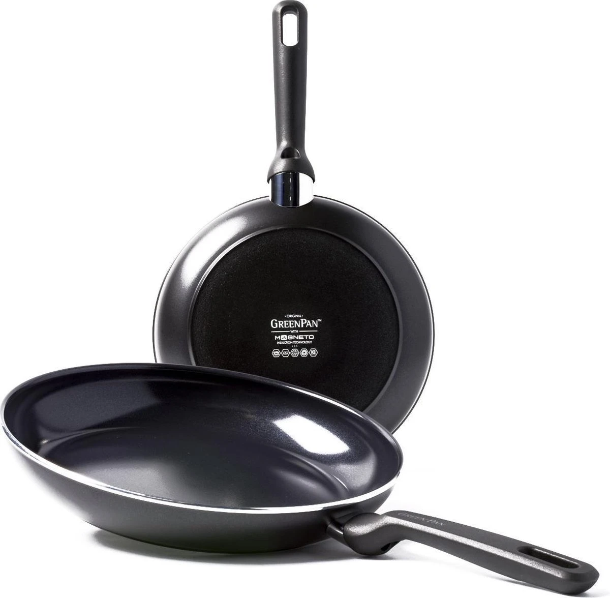 GreenPan Memphis Keramische Koekenpannenset - Ø24 + Ø28 Cm - PFAS-vrij 3 GreenPan Memphis Keramische Koekenpannenset - Ø24 + Ø28 Cm - PFAS-vrij