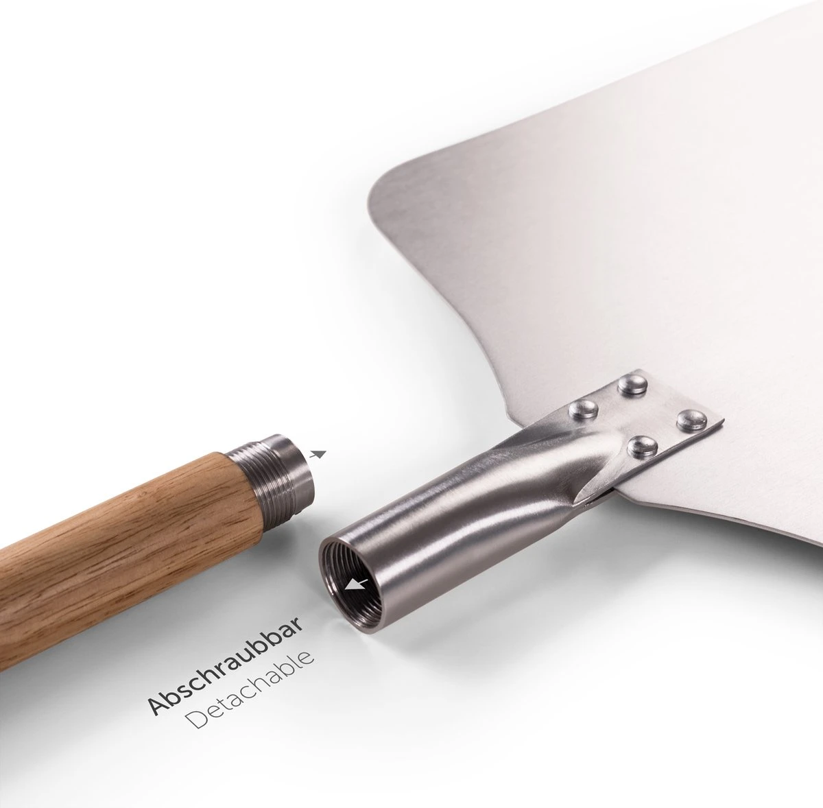 Blumtal Professionele Pizzaschep - 30,5 X 30,5 Cm - Houten Grip 85 Cm 4 Blumtal Professionele Pizzaschep - 30,5 X 30,5 Cm - Houten Grip 85 Cm - Afbeelding 2