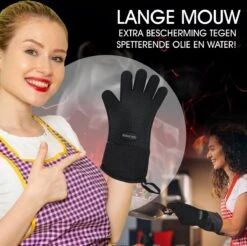 Sense Of Taste Ovenwanten - 2 Stuks - Ovenhandschoenen - Hittebestendig - 230°C - Siliconen - Zwart - Koken - Extra Lang 12 Sense Of Taste Ovenwanten - 2 Stuks - Ovenhandschoenen - Hittebestendig - 230°C - Siliconen - Zwart - Koken - Extra Lang -Meubelwinkel 1200x1196 1