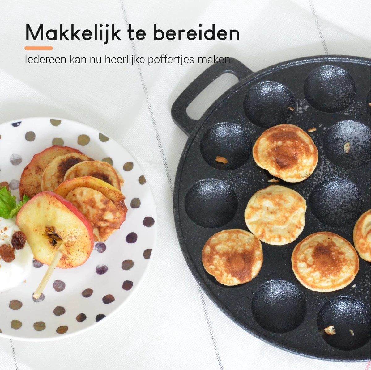 Ocina Poffertjespan Accessoires Set - Doseerfles - Poffertjes Spuitfles - 6x Poffertjes Vork - Kwast - Siliconen Kwast - Bakkwast - Gratis Poffertjes E-Book 7 Ocina Poffertjespan Accessoires Set - Doseerfles - Poffertjes Spuitfles - 6x Poffertjes Vork - Kwast - Siliconen Kwast - Bakkwast - Gratis Poffertjes E-Book - Afbeelding 5