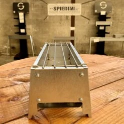 Spiedini Saté-bbq Bali 40 Mini - Kleine, Smalle Houtskoolbarbecue Met Horizontaal Rooster Voor Sate Of Andere Spiesjes - 40 Cm Lang, 11 Cm Breed, 14 Cm Hoog - Ideaal Voor Tuin- Of Open Haard, Of Balkon - Materiaal: Gealuminiseerd Ijzer -Meubelwinkel 1200x1200 1015