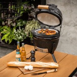 BluMill Kamado BBQ Egg - Kamado 13 Inch - Incl. Vlees Thermometer - Houtskoolbarbecues - Zwart - Ø 27cm -Meubelwinkel 1200x1200 1021