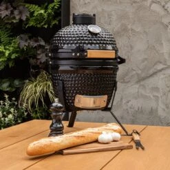 BluMill Kamado BBQ Egg - Kamado 13 Inch - Incl. Vlees Thermometer - Houtskoolbarbecues - Zwart - Ø 27cm -Meubelwinkel 1200x1200 1027