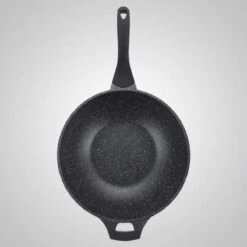 Royalty Line Marble Coating Wokpan - Met Glazen Deksel - Zwart - 32 Cm -Meubelwinkel 1200x1200 104