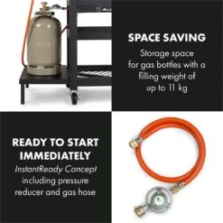 Klarstein Kingsville Double Barbecue - Houtskool- En Gasbarbecue - Smoker BBQ - Inclusief Deksels En Thermometer - Met 2 Roosters - Zwart -Meubelwinkel 1200x1200 1041