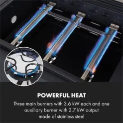 Klarstein Kingsville Double Barbecue - Houtskool- En Gasbarbecue - Smoker BBQ - Inclusief Deksels En Thermometer - Met 2 Roosters - Zwart -Meubelwinkel 1200x1200 1046