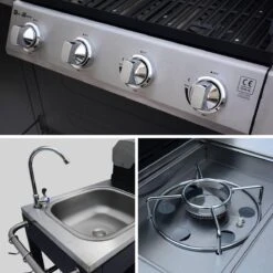 Alice's Garden Gas BBQ D'Artagnan - Zwart - 5 Branders - Buitenkeuken -Meubelwinkel 1200x1200 1048