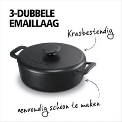 BRABANTIA THE DUTCH Gietijzeren Braadpan - Ø 28cm - MAT Zwart - Inductie 9 BRABANTIA THE DUTCH Gietijzeren Braadpan - Ø 28cm - MAT Zwart - Inductie -Meubelwinkel 1200x1200 106