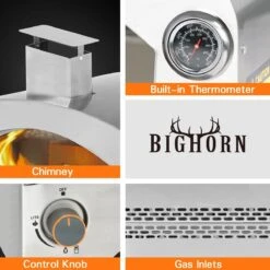 Bighorn Outdoor Edelstaal Gas Pizza Oven - Draagbare Gas Barbecue - Edelstaal -Model SRGG20001 17 Bighorn Outdoor Edelstaal Gas Pizza Oven - Draagbare Gas Barbecue - Edelstaal -Model SRGG20001 -Meubelwinkel 1200x1200 1074