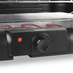 Princess 112250 Elektrische BBQ Met Zijplanken - BBQ - 40x25cm - Met En Zonder Statief Te Gebruiken - Met Zijplankjes - Ook Te Gebruiken Als Tafelgrill - 2200W -Meubelwinkel 1200x1200 1100