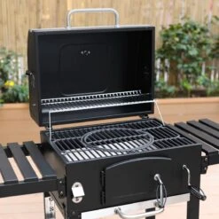 Alice's Garden Houtskool BBQ Bernard - Smoker - Verstelbare Houtskoolbak - Zwart -Meubelwinkel 1200x1200 1105