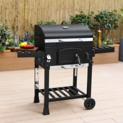 Alice's Garden Houtskool BBQ Bernard - Smoker - Verstelbare Houtskoolbak - Zwart -Meubelwinkel 1200x1200 1107