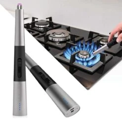 Allkinds Lange Elektrische Plasma Aansteker - USB Oplaadbaar - Vlamloze Elektrische Aansteker Voor Keuken, Kaars, BBQ Of Openhaard - Zwart - In- En Outdoor - Chique Design -Meubelwinkel 1200x1200 1126