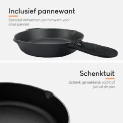 Ocina Gietijzeren Pan – ø30,5cm - Skillet - Koekenpan – Hapjespan – Koekenpan Inductie – Koekenpannenset - Gietijzeren Pan Bbq - Gietijzer -Meubelwinkel 1200x1200 12